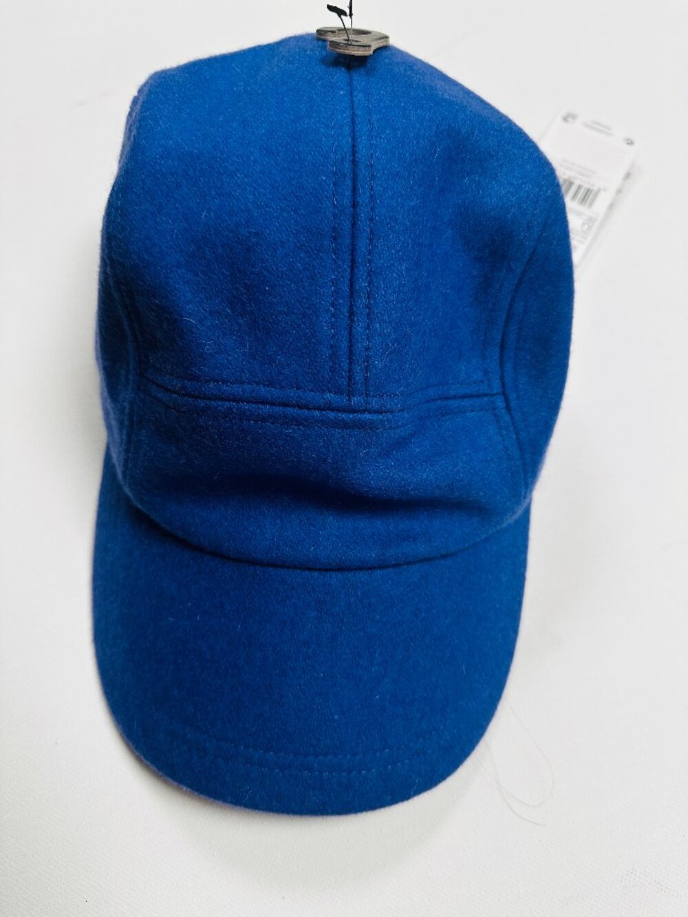 MANGO Women’s Blue Felt Baseball Cap Hat One Size NWT